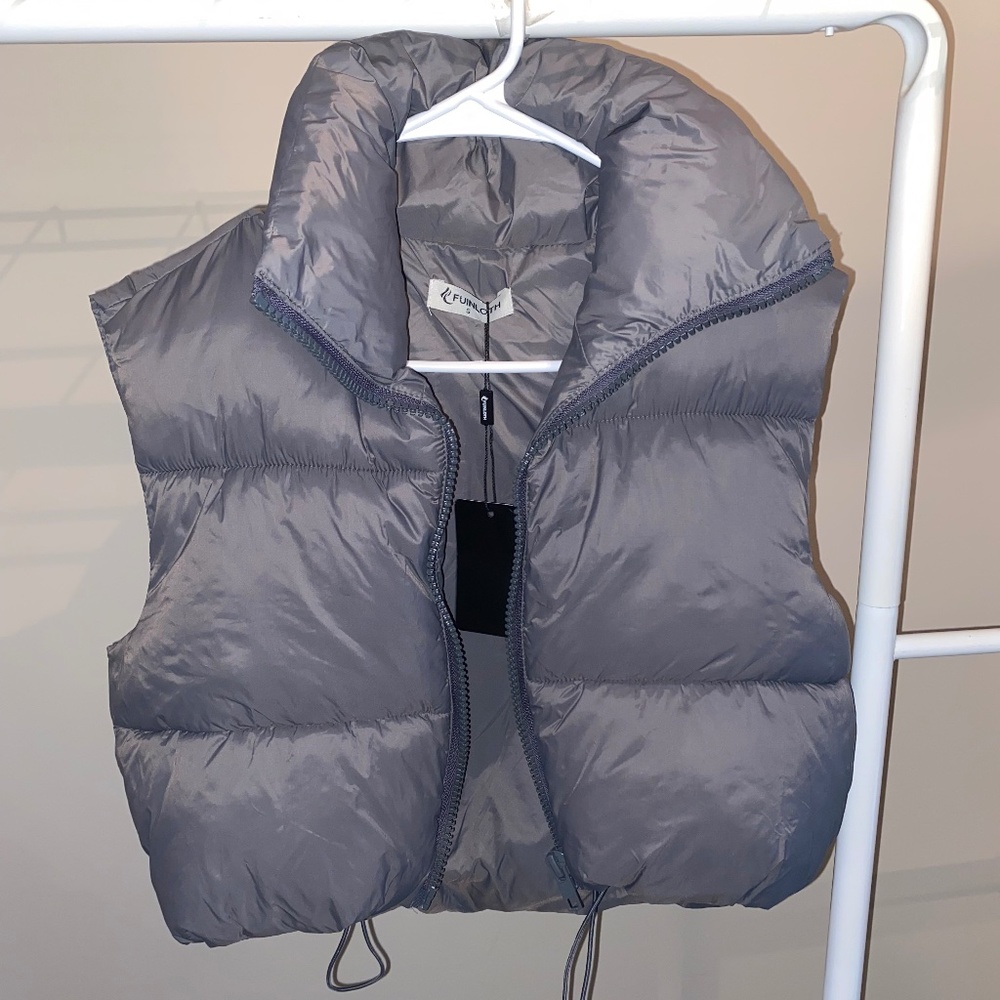 FUINLOTH, Grey Puffer Vest